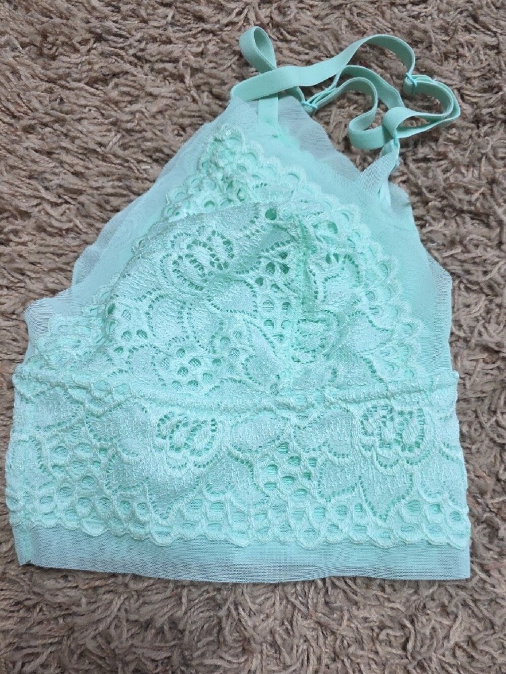 aerie Lace Bralette in Mint - Picture 4 of 5